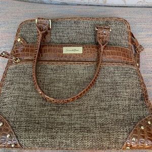 Samantha Brown sturdy new tote bag 15x15, many inside pockets